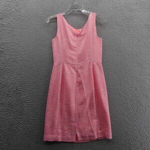 Lilly Pulitzer Patt Sparkle Pink Swirly Boucle Dress Women's Size 2 Pink Shift